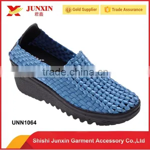 2016 China Factory Cheap Wholesale Woven Elastic Shoes Weave Shoes thumbnail-1