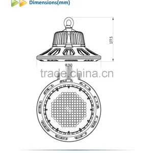 2016 90 Degree Factory Direct Sale UFO Led High Bay Light 80w IP65 LED High Bay Light thumbnail-6