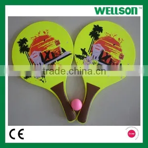 Promotional Wooden Printed Beach Rackets thumbnail-1