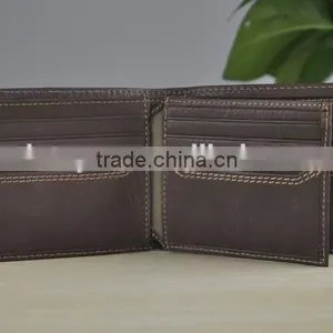 13003 Bill-fold Business Style Brown Cheap Mens Leather Wallet thumbnail-4