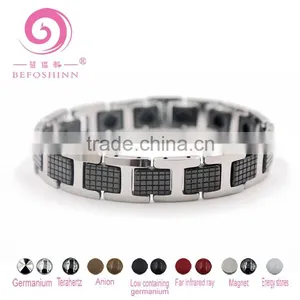 Tungsten Ceramic Magnetic Bracelet With Germanium Stone Super September Purchasing thumbnail-1
