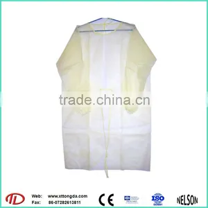 Nonwoven Pp+pe Medical Isolation Disposable Protective Gown thumbnail-1