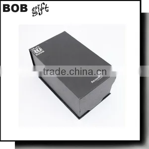2015 Hot Sale Custom Logo Printed Black Matt Paper Gift Box thumbnail-5