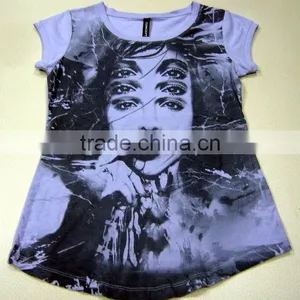 Knitted Ladies Print Tshirt thumbnail-1