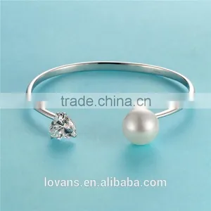 Hot Selling Openable Pearl Bangle FB051 thumbnail-2