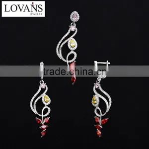 Customize 925 Silver Earrings Set Wedding Decoration Fashion Jewelry TZ-0212 thumbnail-1
