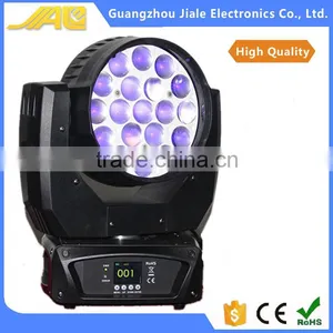 Hight Quality Zoom 19x12w Led Moving Head Light Wash Stage DJ Light For Sale thumbnail-1