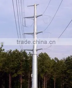 10-500kv Hot Dip Galvanizing Electric Pole thumbnail-1