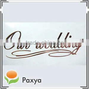 Personalized Rose Golden Metal Sticker Wedding Gift thumbnail-1