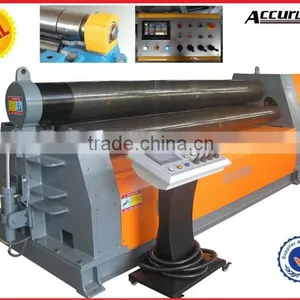 W12-10*4000 CNC Touch Screen Hydraulic Plate Sheet Rolling Bendr Machine With PLC thumbnail-1