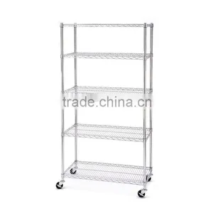 5-Shelf Metro Shelf ; Black Wire Shelf System Black thumbnail-6