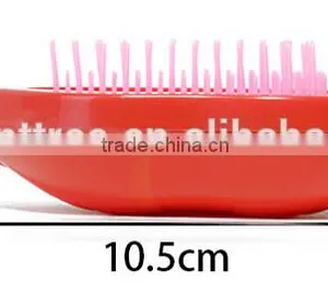 New Style Professional Lip Shape Customized Head Massage Styling Care Easy Carry Hair Comb With Mirrow thumbnail-6