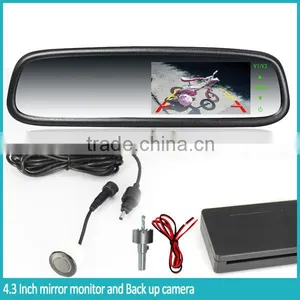 Rear View Mirror With Auto Adjustable Guide Line Lcd Mirror Monitor With Parking Sensors Warning Voice thumbnail-4