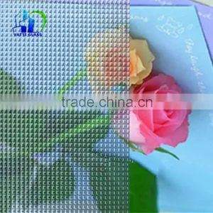Clear Patterned Glass Partition for Kitchen Pressed Glass Patterns thumbnail-6