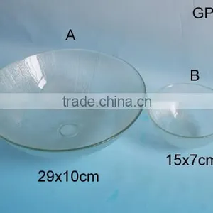 Party Use Frosted Fruit Glass Bowl thumbnail-1