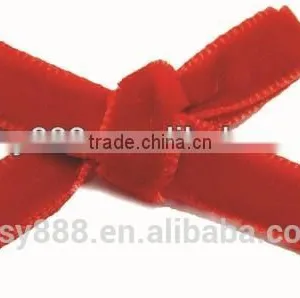 Nylon Single Faced Velvet Ribbon Velour Webbing Headband Hair Band Hair Accessories Christmas Ribbon thumbnail-1