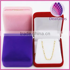 High Quality Velvet Jewelry Packaging Boxes Pendant Packaging Box Pendant Box Gift thumbnail-1