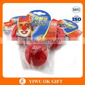 Factory Promotional Cheap Carnival Party Clown Red Sponge Foam Nose thumbnail-1