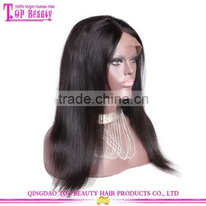 Top Quality Brazilian Virgin 18 Inches Human Hair Wig Lace Front Large Stock Natural Black Middle Part Wigs thumbnail-2