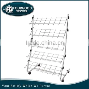 Wholesale High Quality Metal Clothes Wire Basket With Wheels thumbnail-1