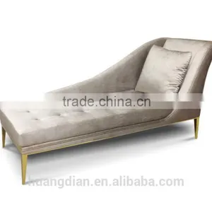 Cream White Color Chaise Lounge Chair Modern Furniture LC6014 thumbnail-1