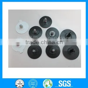 Custom Made Clear White Silicone Rubber Threaded Suction Cup thumbnail-1
