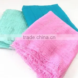 100%viscose Pretty Pink Glittering Neck Scarf thumbnail-1