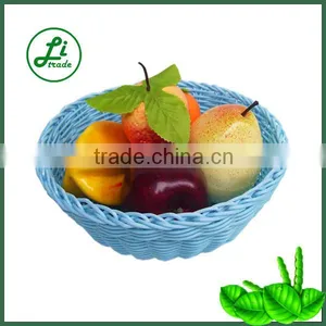 Small Blue Plastic Fruit Basket thumbnail-1