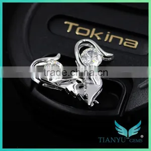 Christmas Gift Ideas The Wings of Angel Moissanite Gold Pendant Set Designs With Price thumbnail-4