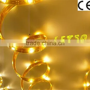 High Lumen 5m Pcb White Waterproof IP65 Strip Light 300 Leds Smd5050 Led Light Yellow Led Flexible Strip thumbnail-1