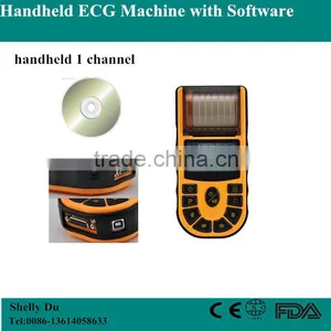 Big Sale Single-channel Veterinary/VET Use Handheld Electrocardiograph ECG Machine EKG Machine EKG-80V-Shelly thumbnail-1