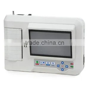 6 Channel Good Quality Touch Screen 12 Lead Resting Electrocardiograph ECG Machine EKG 923 Multi Language thumbnail-2