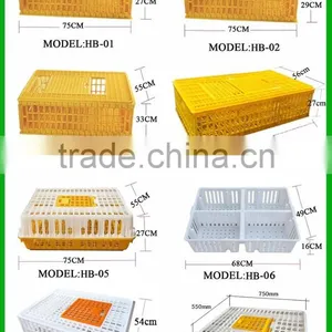 100% Pure PE Material Folding Livestock Transport Cages Plastic Chicken Transport Cage Box thumbnail-6