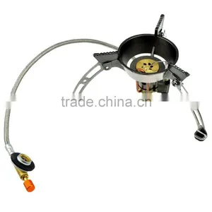 Mini Foldable Stainless Steel Outdoor Gas Fire Energy Saving Windproof Stove thumbnail-2
