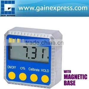Digital Angle Gauge Meter Protractor 360 Degree Magnets Base Level Slope Bevel Box Inclinometer thumbnail-1