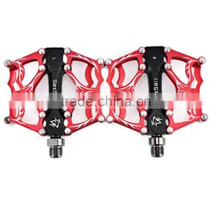 2 Pcs SETSAIL 013 Mountain Bike Bicycle Pedals Ultra-light Bearing Pedals Suitable for Fixed Gear 3 Colors Bicycle Accessories thumbnail-2