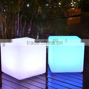 Remote Control Multi Color Change Plastic 3D RGB LED Cube Chair Bench thumbnail-2
