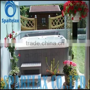 Whirlpool Bathtub Waterfall Bathtub Whirlpool Waterfall Faucet Three Person Massage Bathtub thumbnail-1