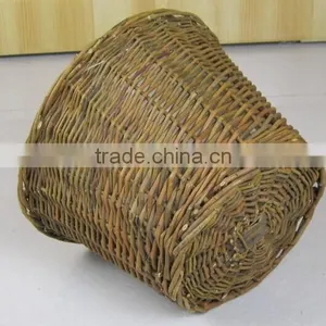 100%Handmade Wicker Flower Plastic Lined Plant Basket Cheap Flower Plant Pots thumbnail-1