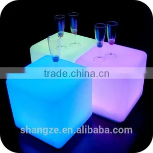 PE Plastic Waterproof Outdoor Led Illuminated Light Furniture thumbnail-1