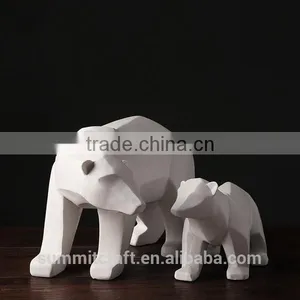 Stylish Resin White Animal Statue Modern Home Decoration thumbnail-2