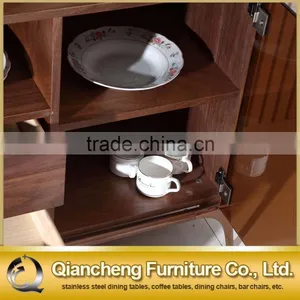 New Design Glass Door Wood Kitchen Cabinet Design thumbnail-5