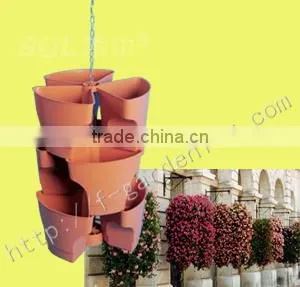 SOL 2015 Good Design Plastic Flower Pots Flower Pots for Sale Plastic Garden Planters thumbnail-1