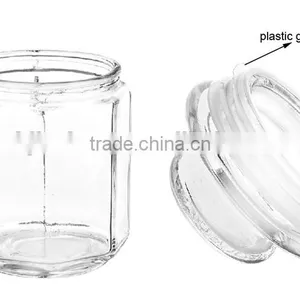 Small Colored Nice Glass Lid Glass Cookie Candy Jar for Wedding Gift thumbnail-5