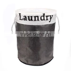 New Design Folding Laundry Basket With Closing, Textilene Series Laundry Hamper thumbnail-4