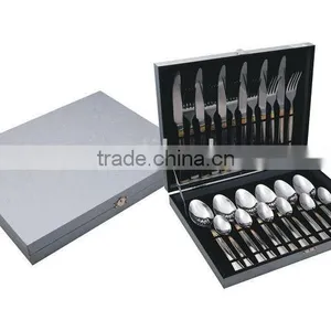 High Quality Package 24pcs Stainless Steel Cutlery Set Mirror Polishing 24pcs Set thumbnail-1
