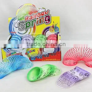 Hot Sale Kids Educational Plastic Toys Magic Rainbow Spring /hot Sale Promotional Gift Magic Rainbow Circle thumbnail-1