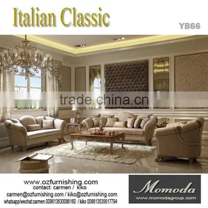 YB66 Antique Design Sofa Set for Home Furniture/French Leaf Antique Design Sofa Set thumbnail-1