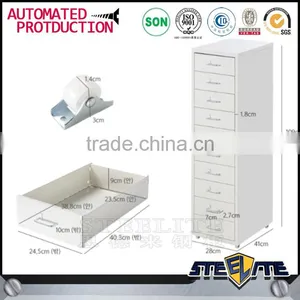 Korea Light Weight Steel 10 Drawer Filing Cabinet Lightweight Storage Cabinet for Sale thumbnail-5