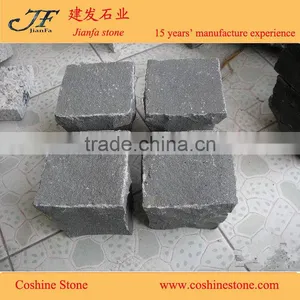 Granite Paving Stone Black Basalt Setts Zhangpu Black Cleft thumbnail-1